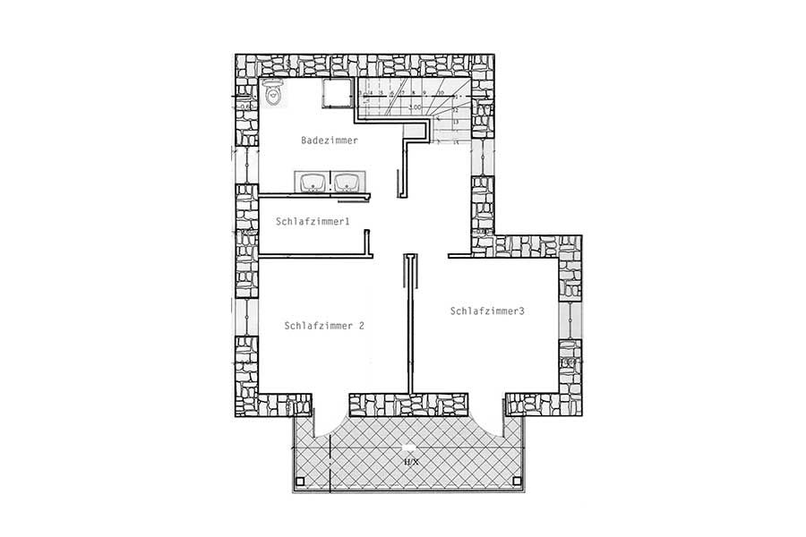 Ferienhaus Athina auf der Insel Thassos Grundriss