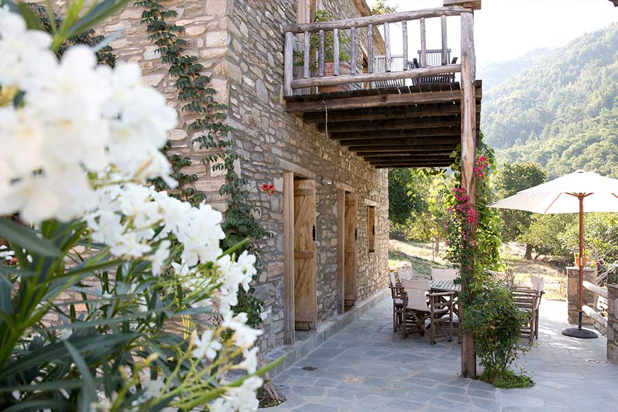 Ferienhaus Athina auf der Insel Thassos Terrasse