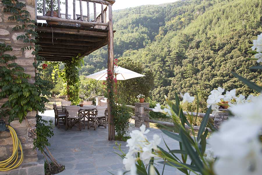 Ferienhaus Athina auf der Insel Thassos Terrasse