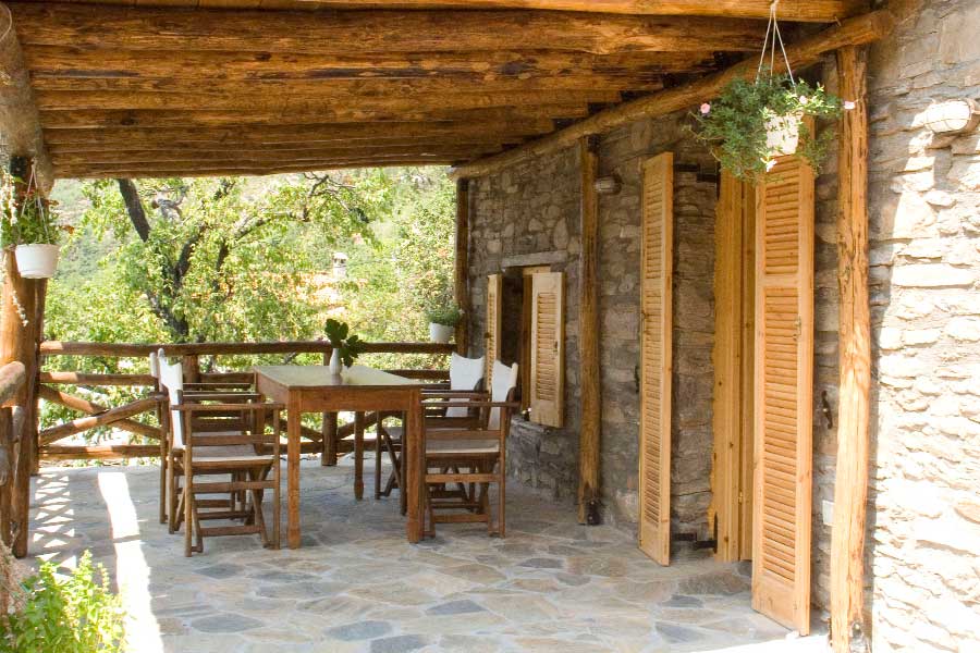 Ferienhaus Giantzos auf der Insel Thassos Terrasse