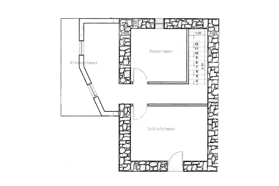 Ferienhaus Giantzos auf der Insel Thassos Grundriss