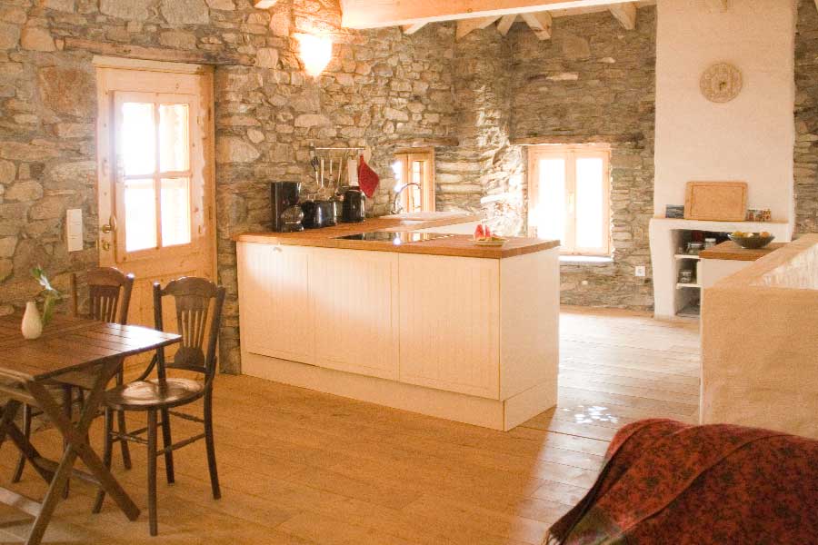 Ferienhaus Giantzos auf der Insel Thassos Küche