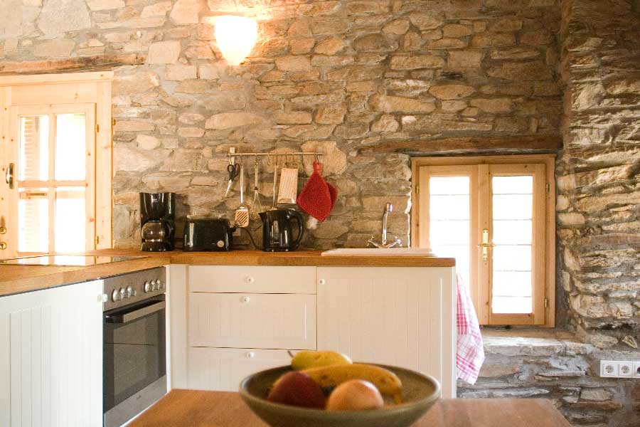 Ferienhaus Giantzos auf der Insel Thassos Küche